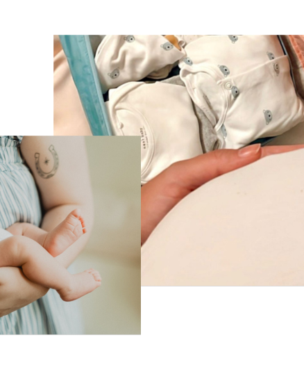 femme ayant accouché après un accompagnement à la naissance